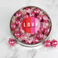 Large Plastic Candy Gift Tin with Chocolate Truffles T248