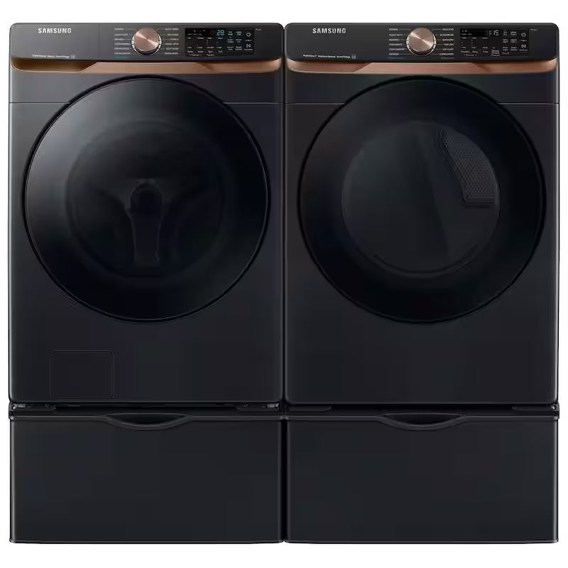 Extra Large Capacity Smart Front Load Washer in Brushed Black E294139