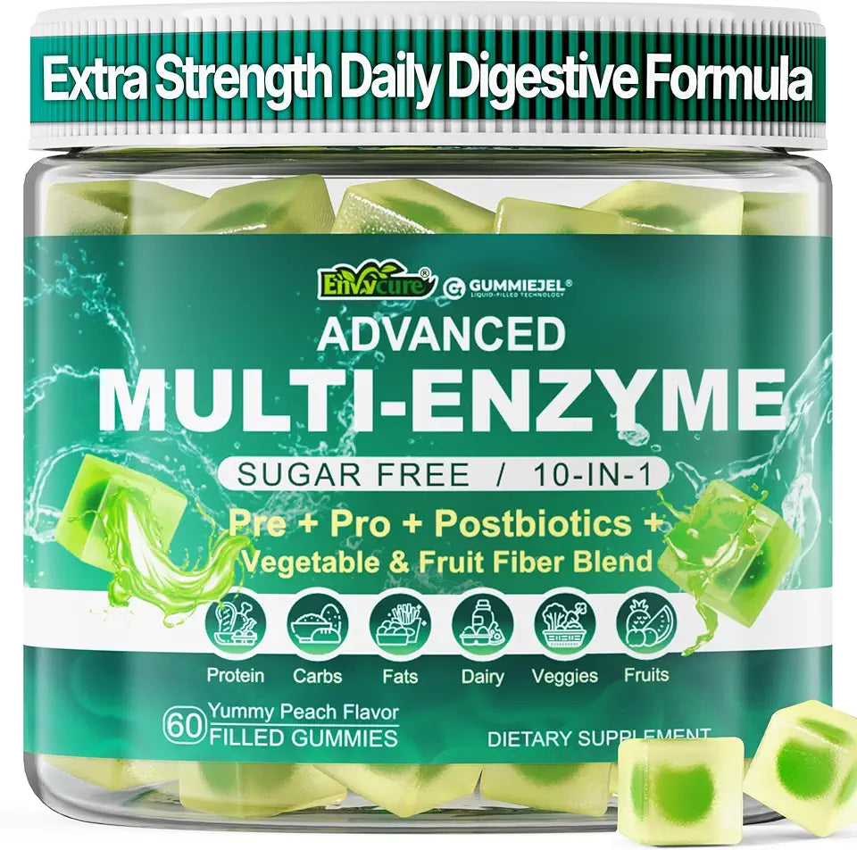 Digestive Enzymes Gummies with Probiotics and Prebiotics, 60 Cts A463