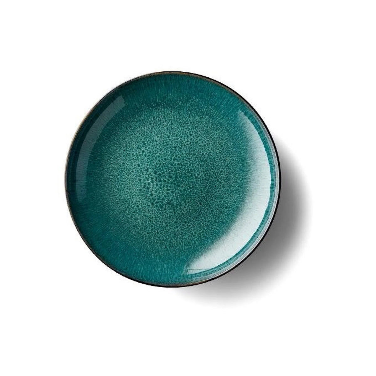 Black Green Stoneware Serving Dish M366