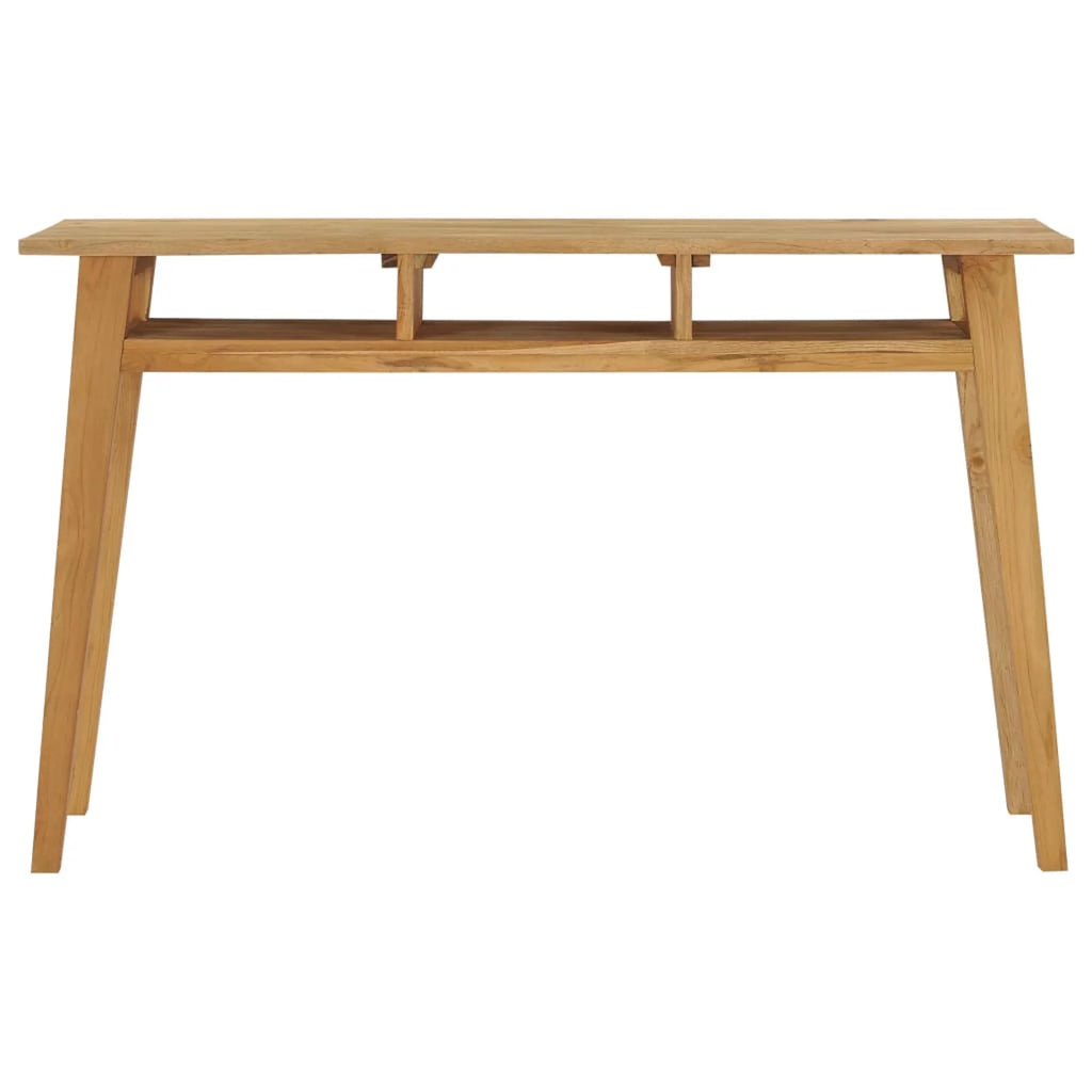 Teak Wood Console Table with 3 Open Shelves P866886