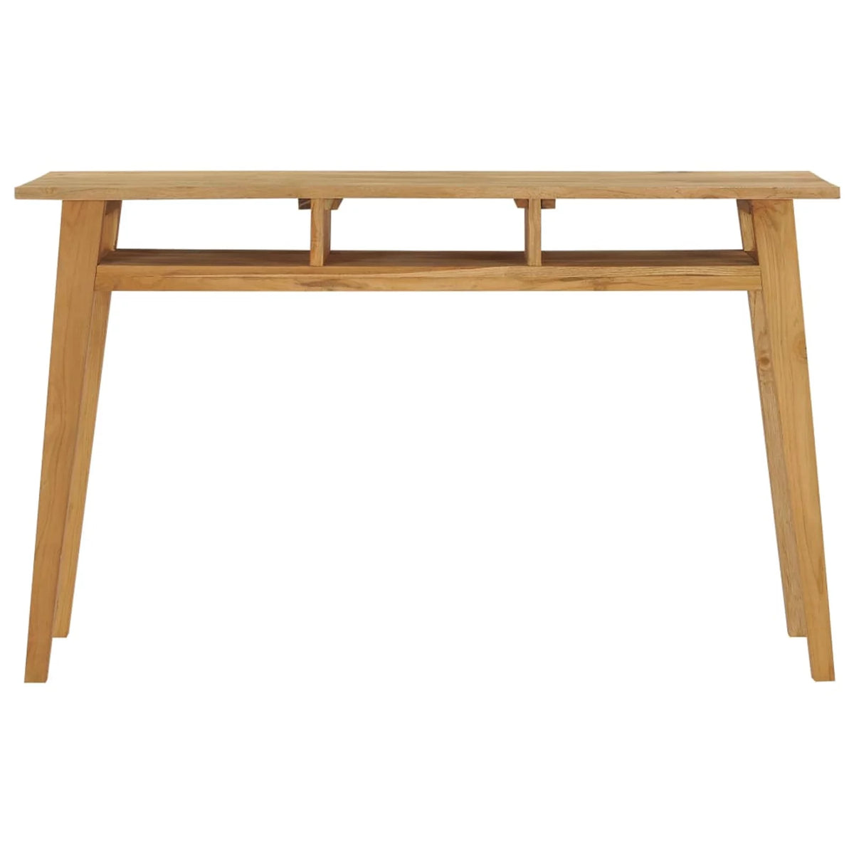 Teak Wood Console Table with 3 Open Shelves P866886
