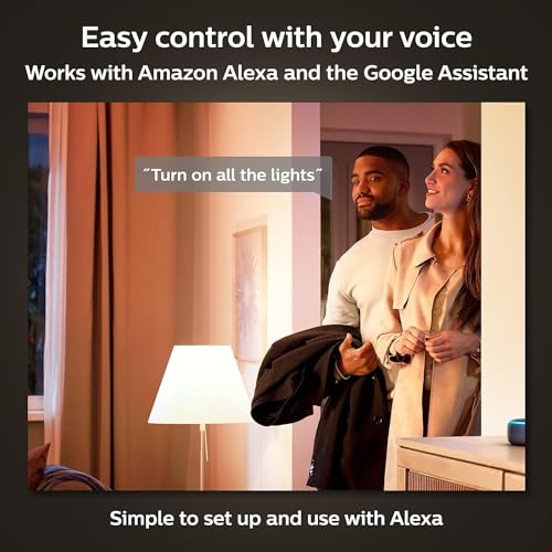 75W A19 White and Color Ambiance LED Smart Bulb Pack of 4 L914