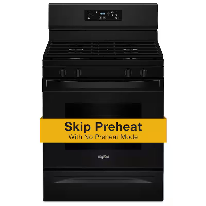 4 Burners Freestanding Gas Range in Black G1498