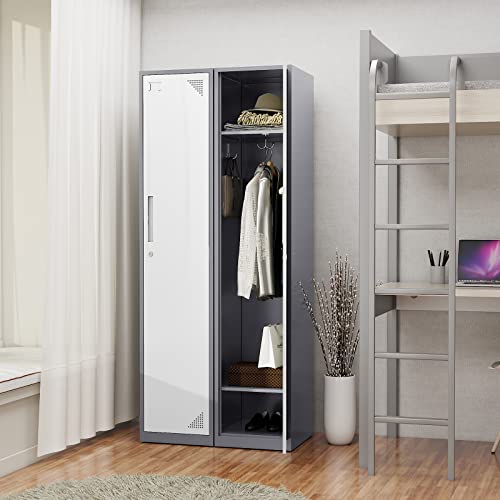 4 Door Steel Locker Cabinet with Lock and Keys S354379