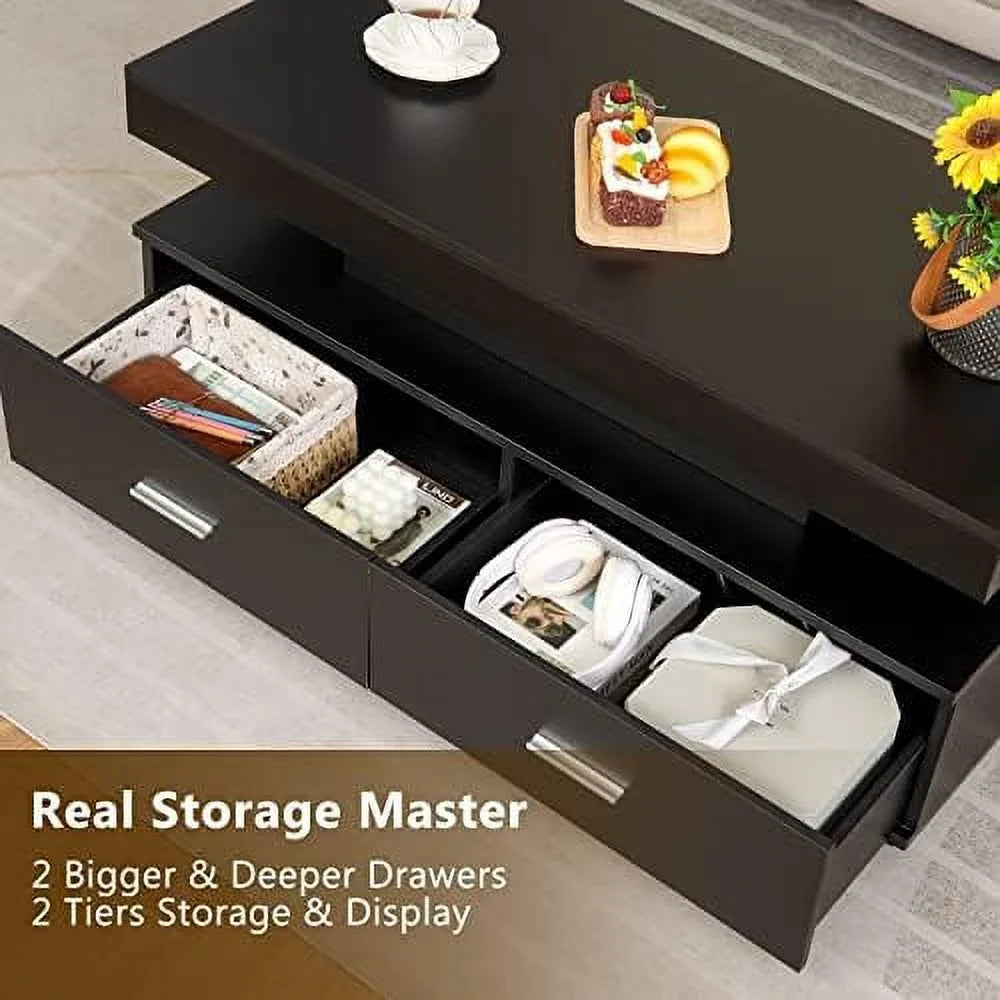 Lift Top Coffee Table with Charging Station X4283