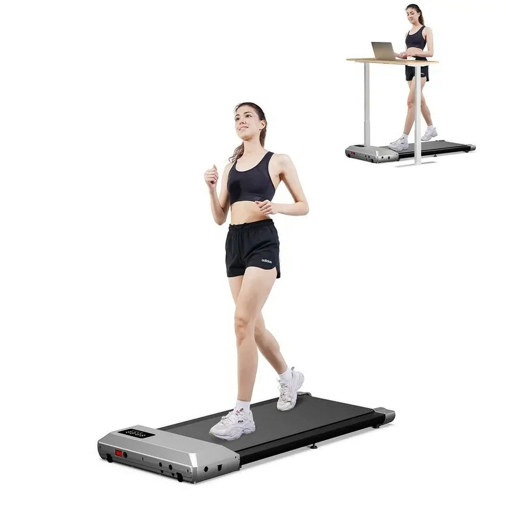 2 in 1 Under Desk Treadmill 300lbs Capacity with Remote Control U502309