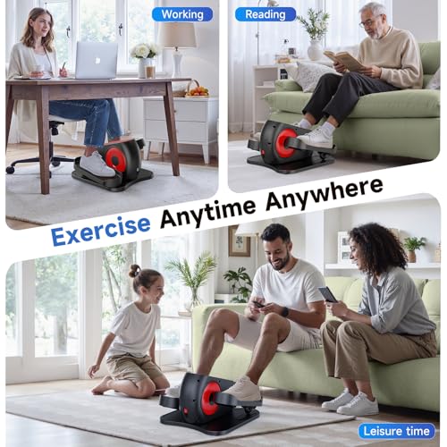 Under Desk Elliptical Exercise Machine with Remote Control I208