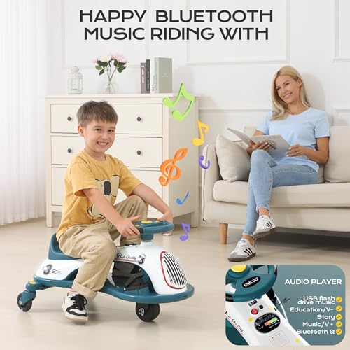 Electric Drifting Go Kart for Kids with LED Lights X67431