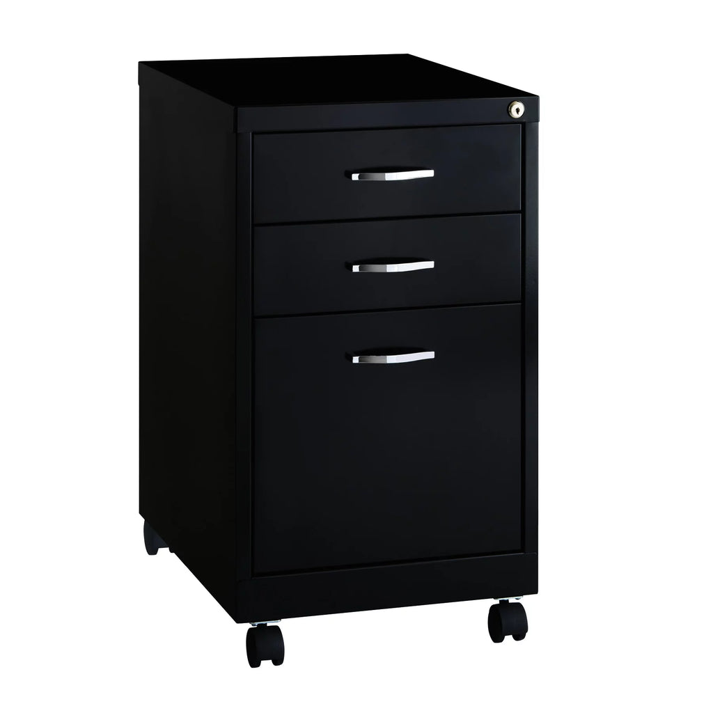Black 3-Drawer Mobile File Cabinet U2223