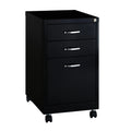Black 3-Drawer Mobile File Cabinet U2223