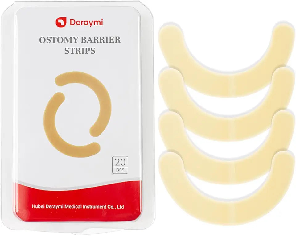 20 PCS Latex-Free Hydrocolloid Ostomy Barrier Strips W2738