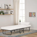 Folding Rollaway Guest Bed with 5 Inch Mattress, Twin Y53672