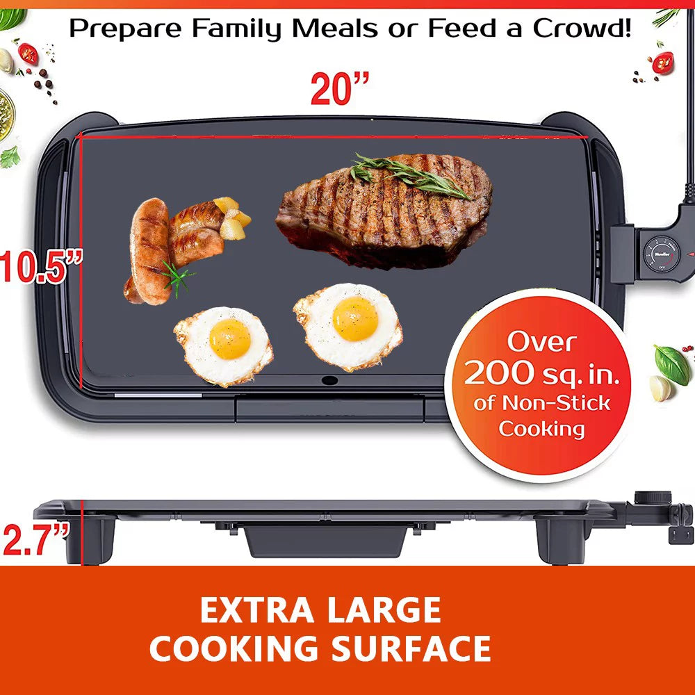 Extra-Large Nonstick Electric Griddle 20" W20264