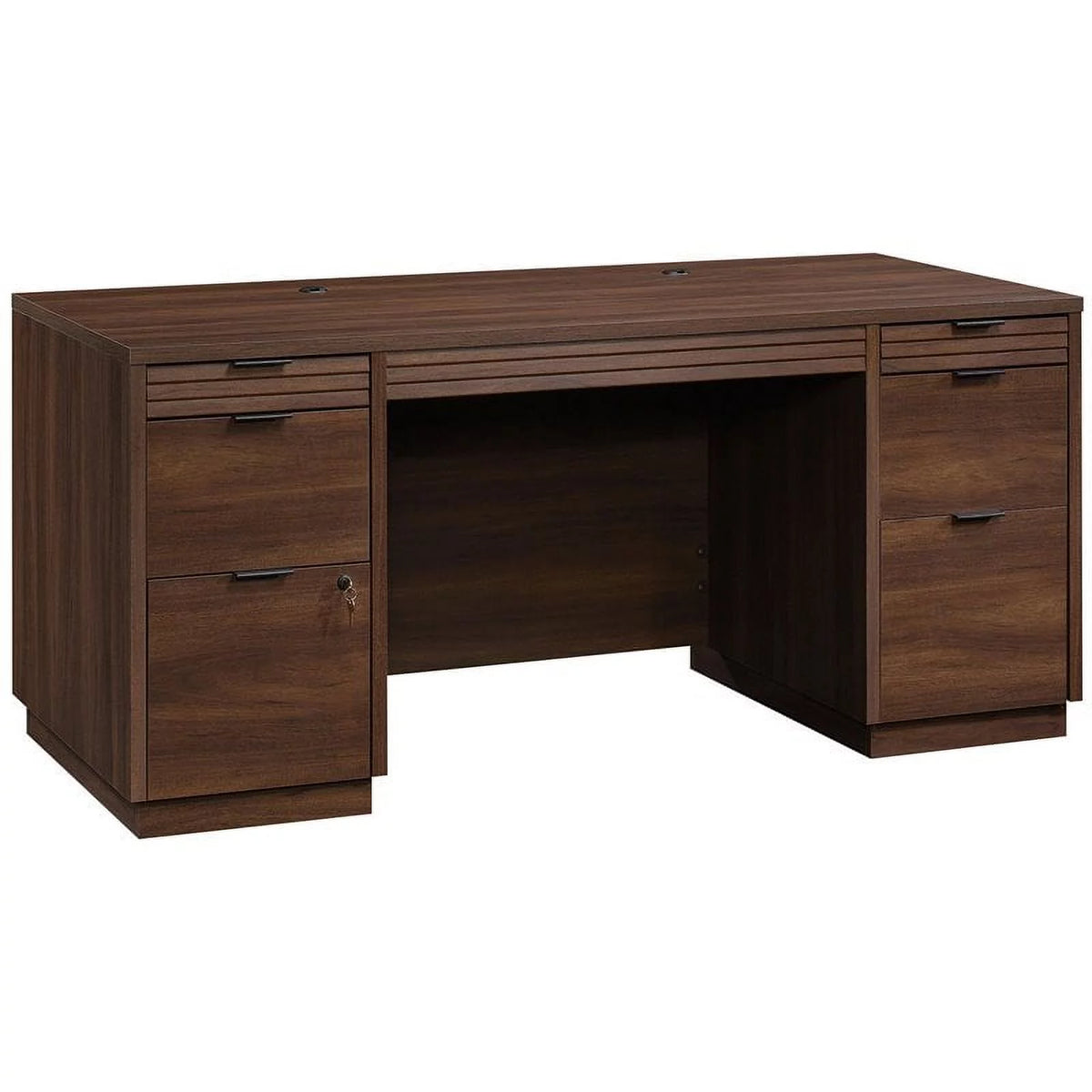 3-Piece Executive Desk & Hutch & Office Credenza Set W7304