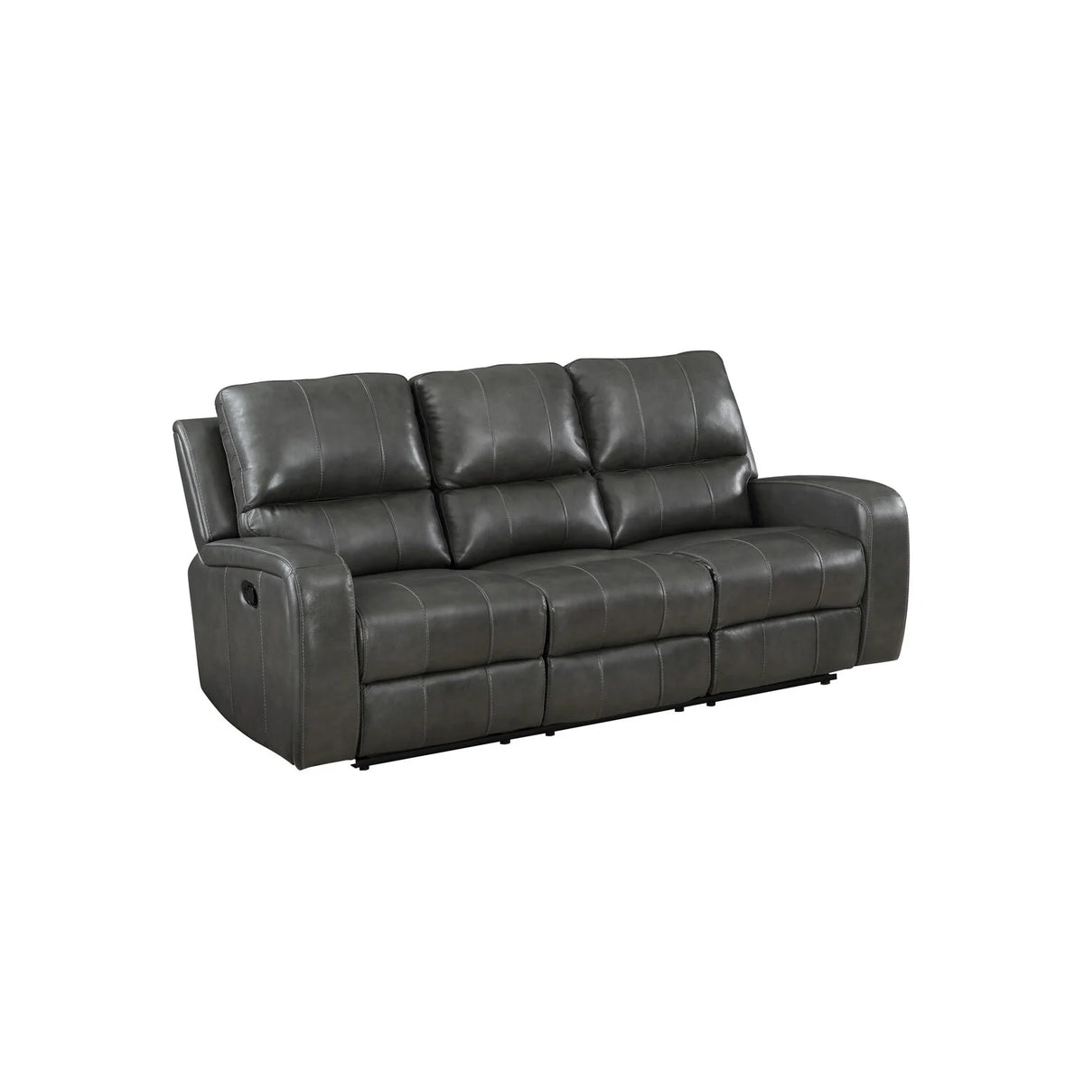 82 Inch Genuine Leather Recliner Sofa F9856