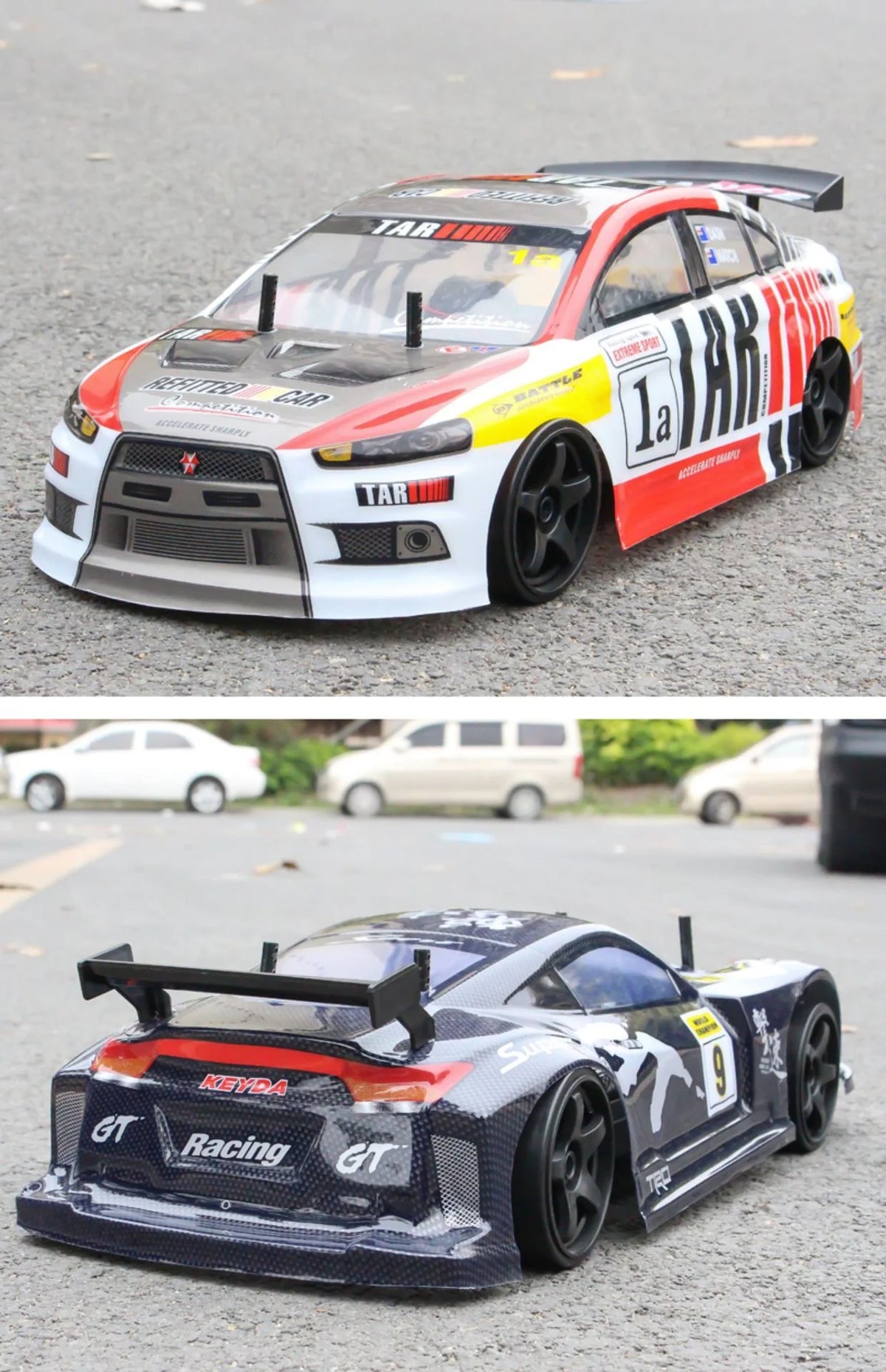 1:10 Scale 4WD Electric Remote Control Racing Car with 2 Batteries X14622
