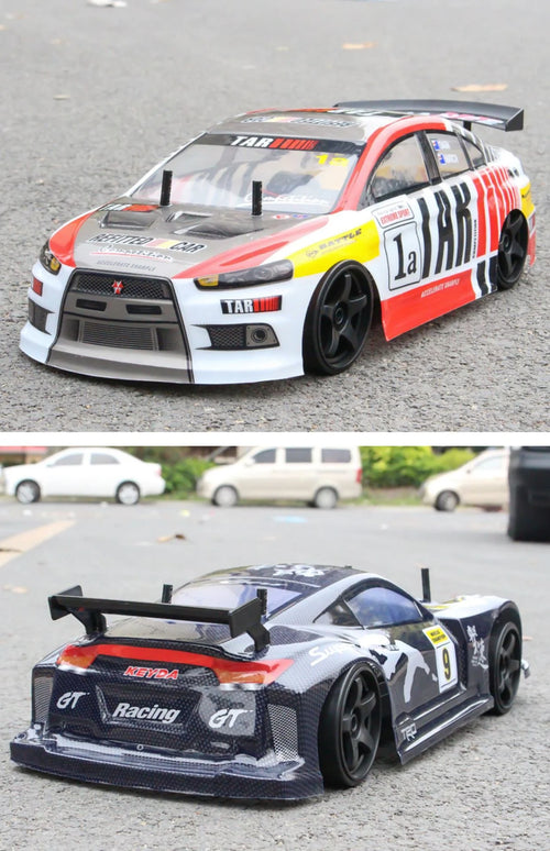 1:10 Scale 4WD Electric Remote Control Racing Car with 2 Batteries X14622
