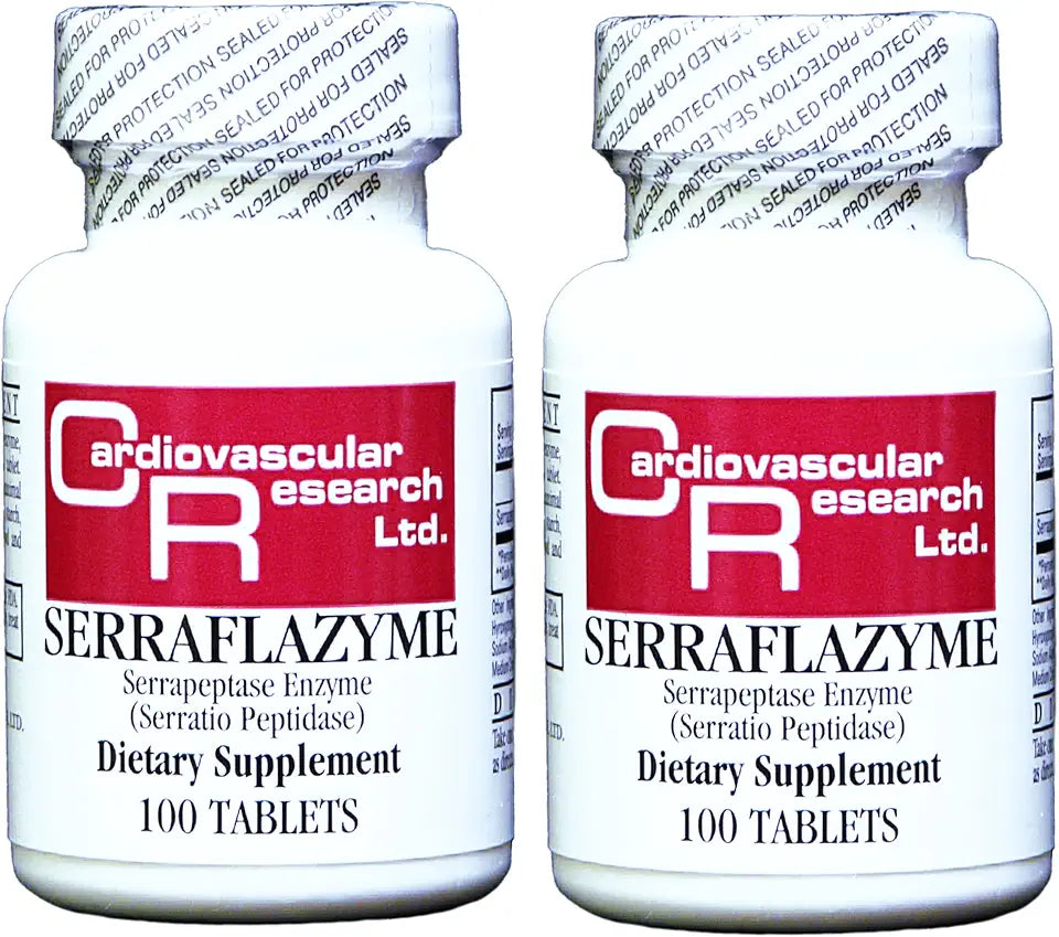 Serrapeptase Enzymes 5 mg Tablets 100 x 2 Packs J64285