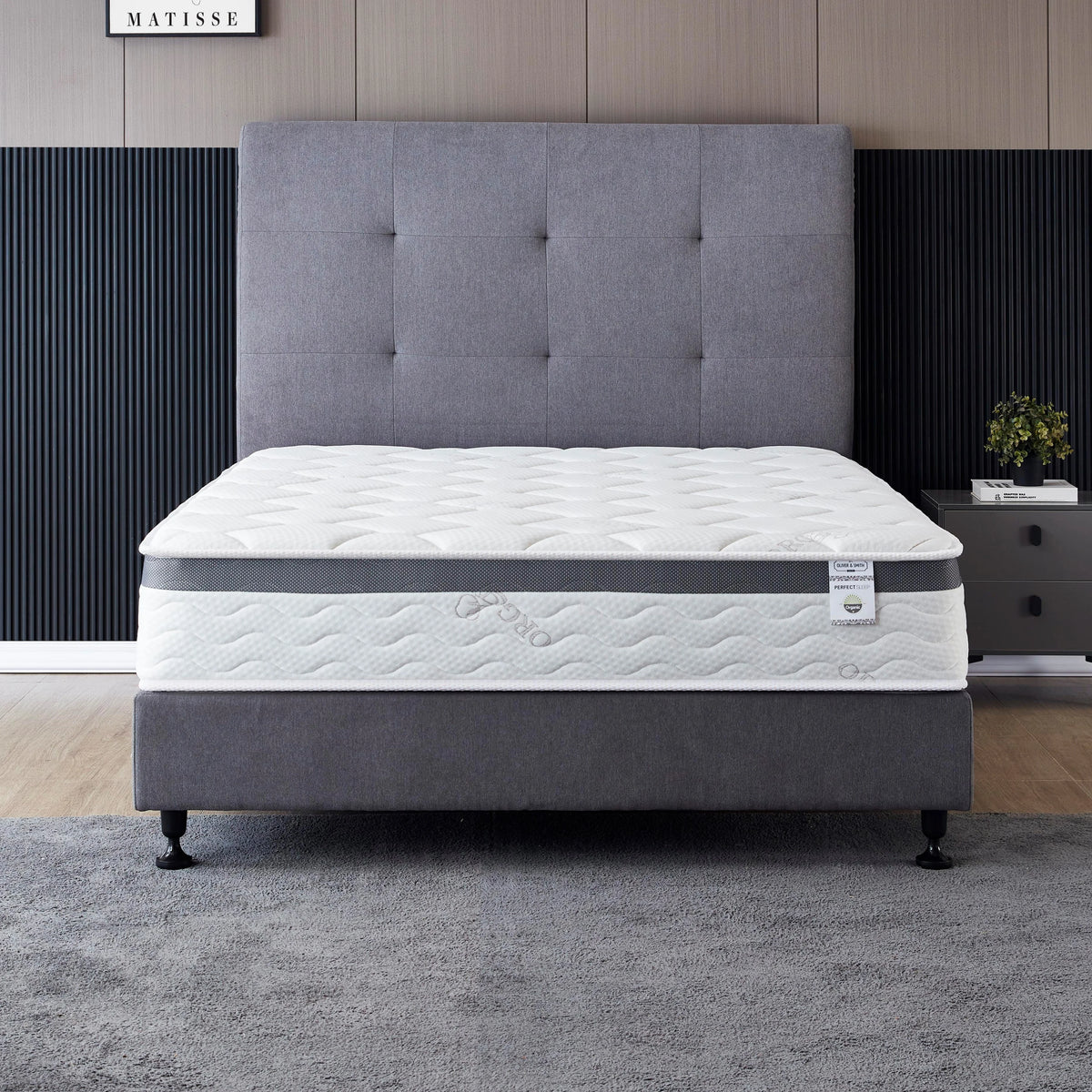 Queen Size 10 Inch Memory Foam Spring Hybrid Mattress B2575