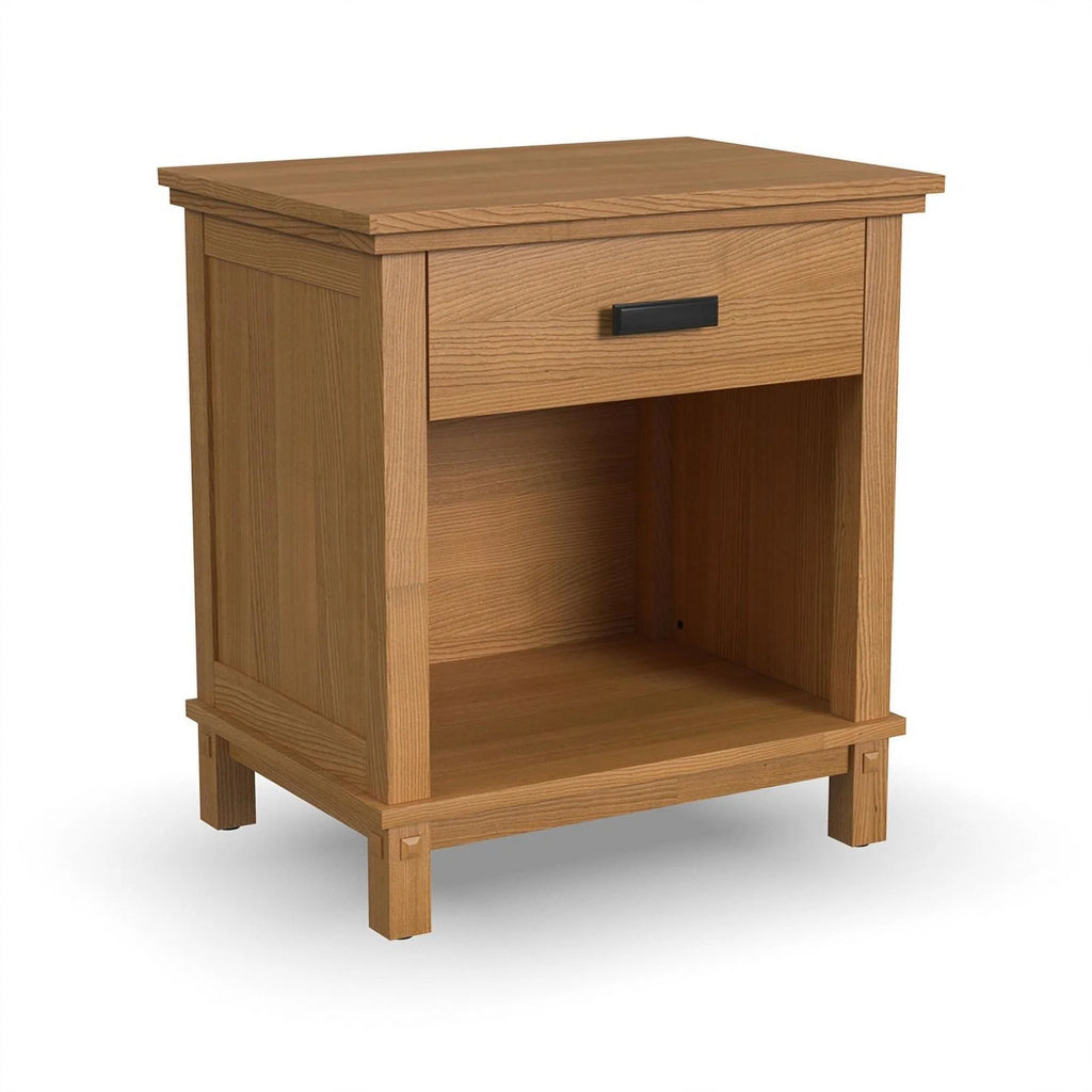 4-Piece Wood King Bedroom Set with 2 Nightstand in Brown P250