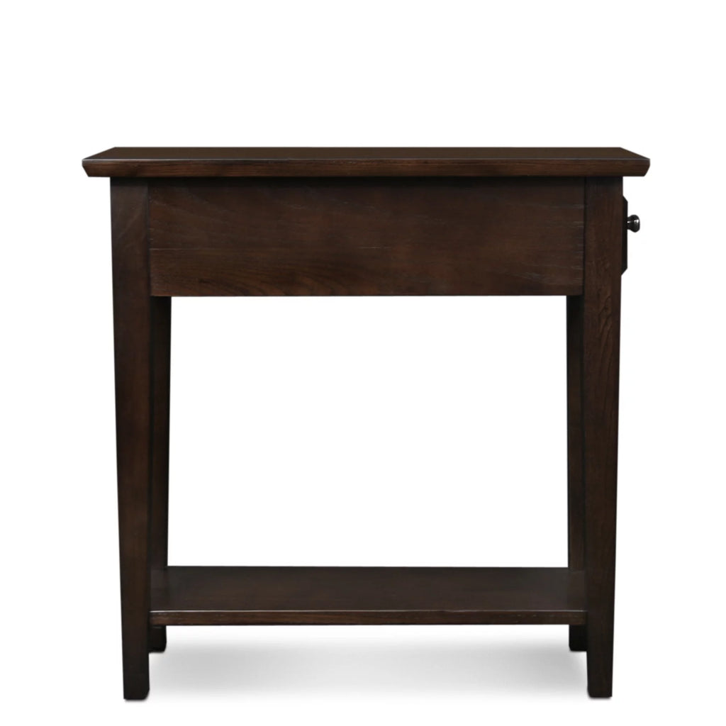 Chairside Table in Chocolate Oak Q86128