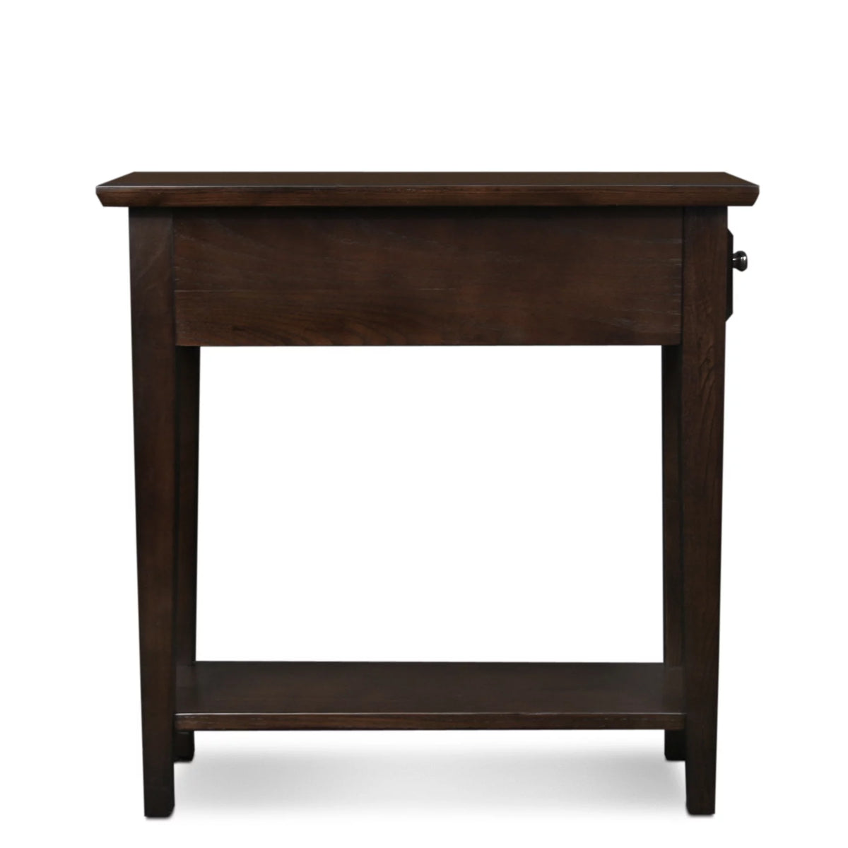 Chairside Table in Chocolate Oak Q86128