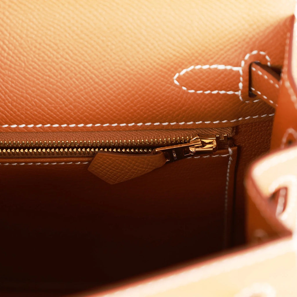 Gold Epsom Leather Handbag R8637