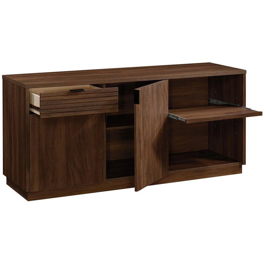 3-Piece Executive Desk & Hutch & Office Credenza Set W7304