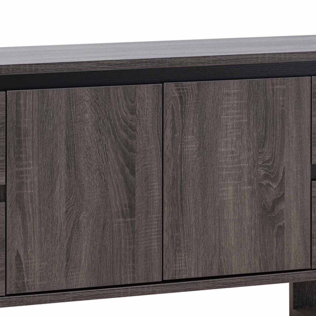 60 Inch Gray TV Media Console with 2 Drawers and 1 Cabinet R635