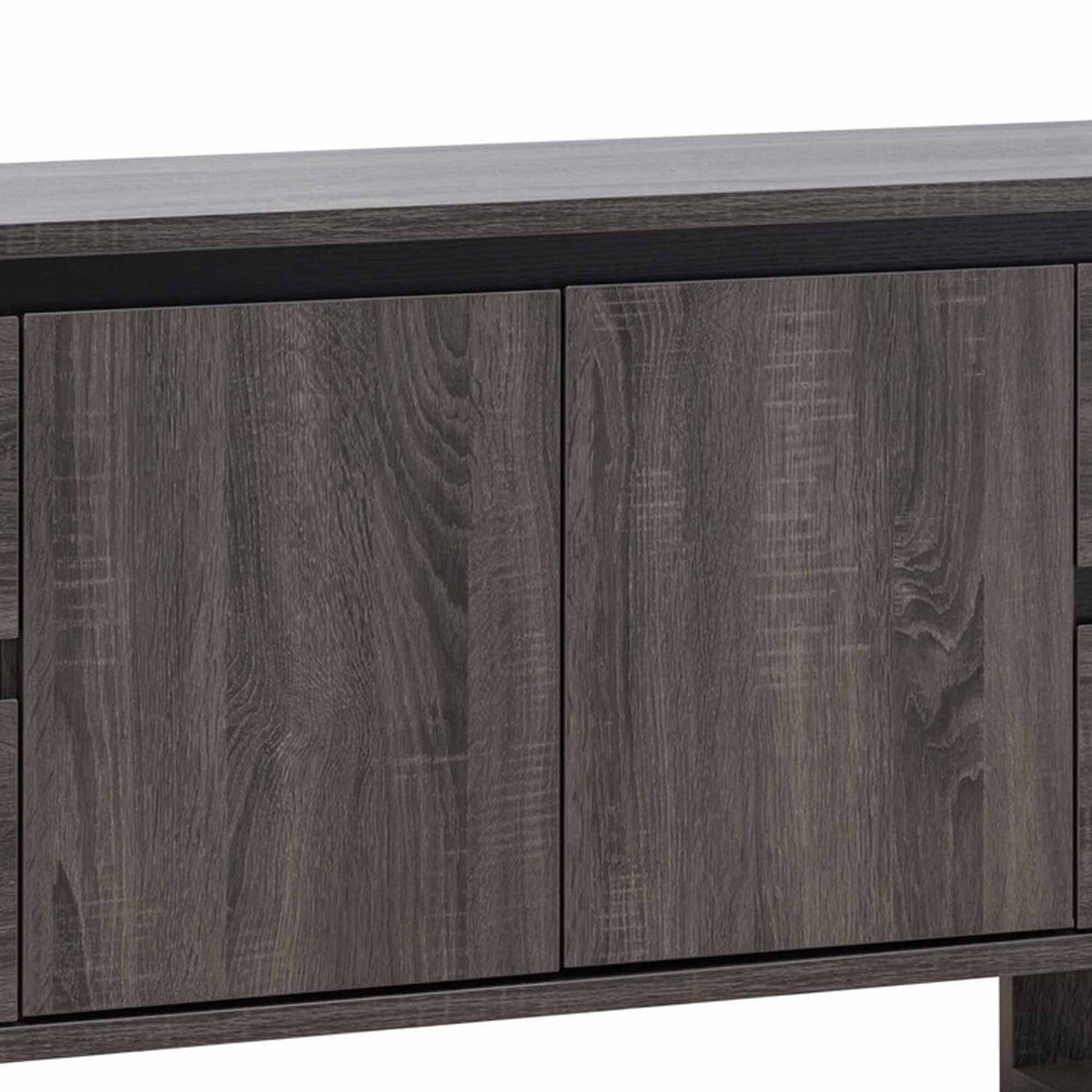 60 Inch Gray TV Media Console with 2 Drawers and 1 Cabinet R635