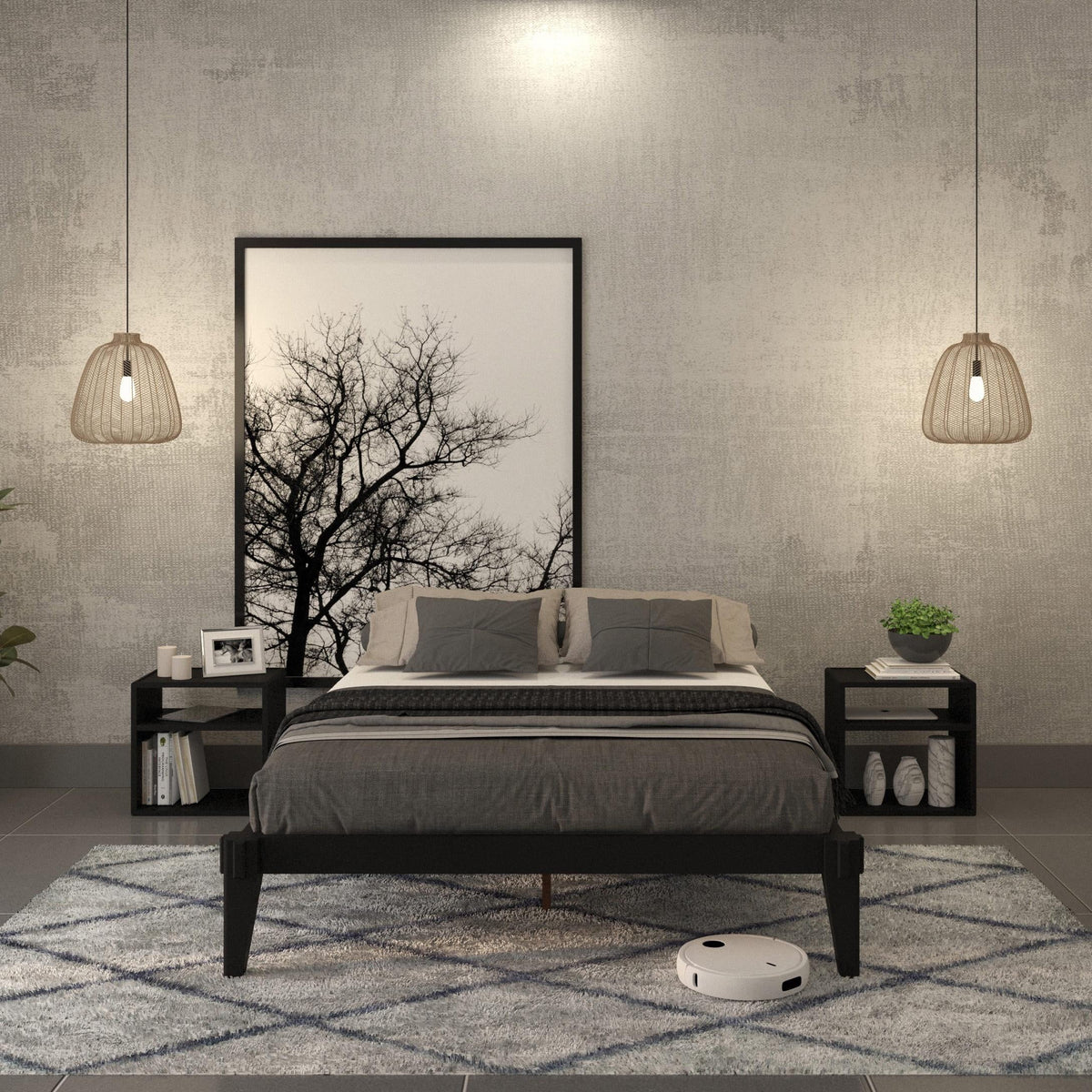 King Platform Bed Frame Z59734