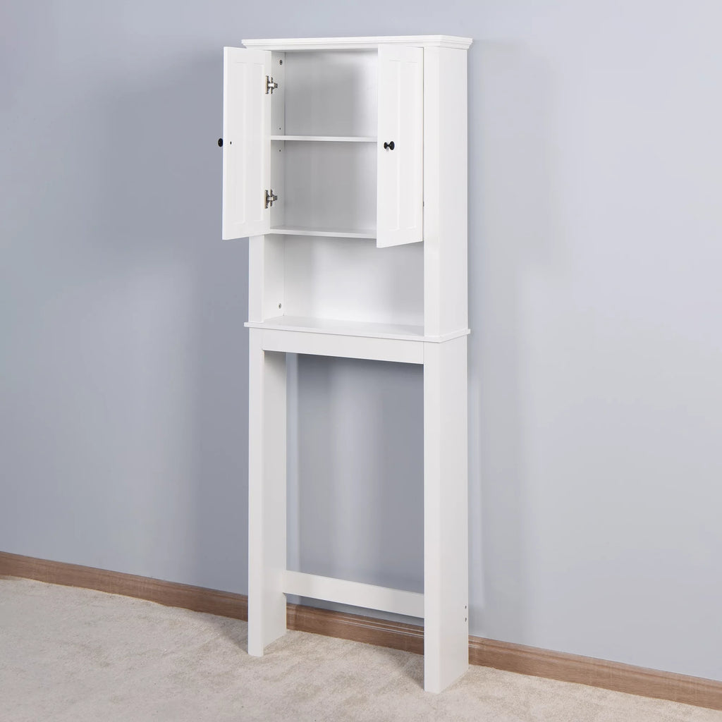 Wooden Over-The-Toilet Storage Cabinet with Adjustable Shelf X90277