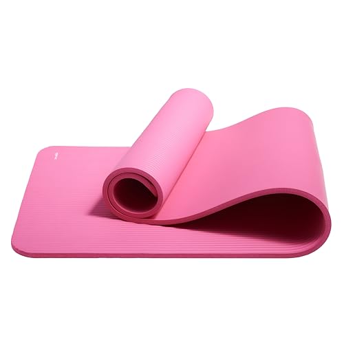 1/2 Inch Extra Thick Exercise Yoga Mat with Carrying Strap H8889