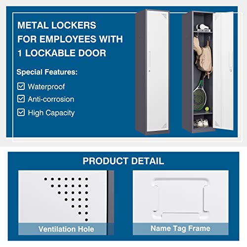4 Door Steel Locker Cabinet with Lock and Keys S354379