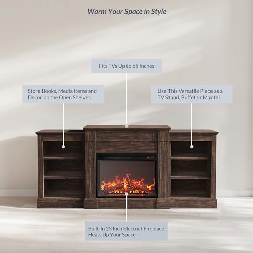 23" Fireplace with Mantel Q250