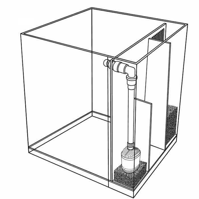 Low Iron Glass Aquarium with Filter R366048