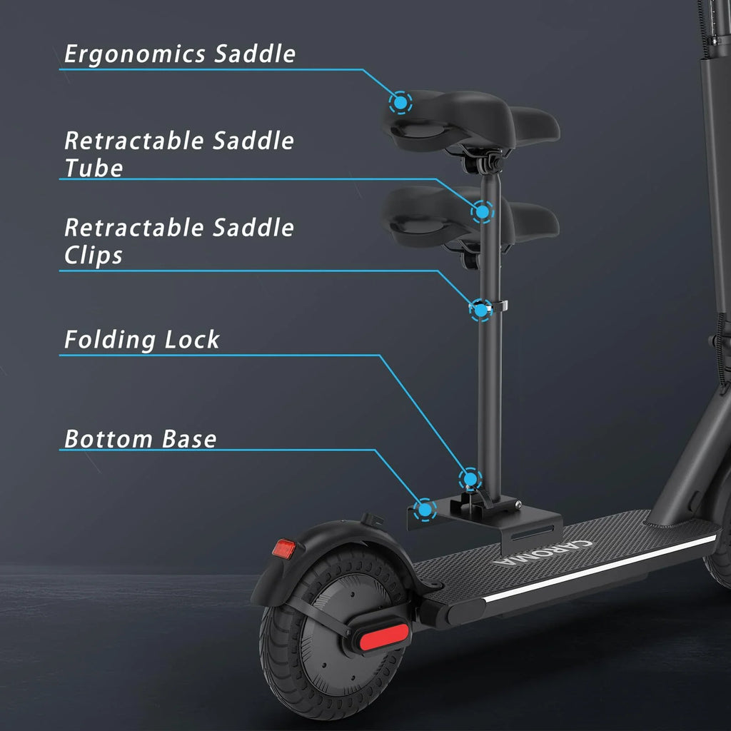 Electric Scooter Foldable 25 Miles Range 20 mph Silver K3922