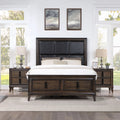 Dark Brown 3-Piece Upholstered Storage Bedroom Set U531202