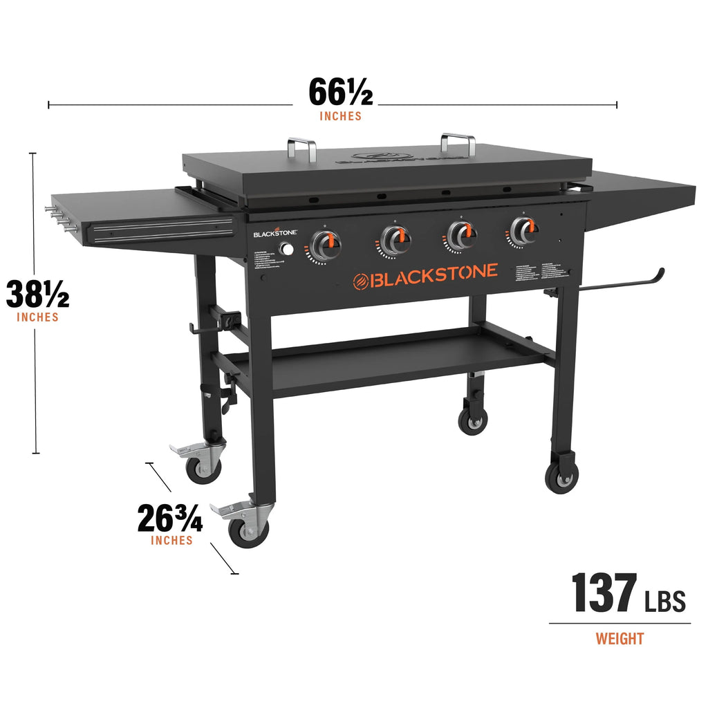4-Burner Propane Griddle Cooking Station with Hard Cover C686