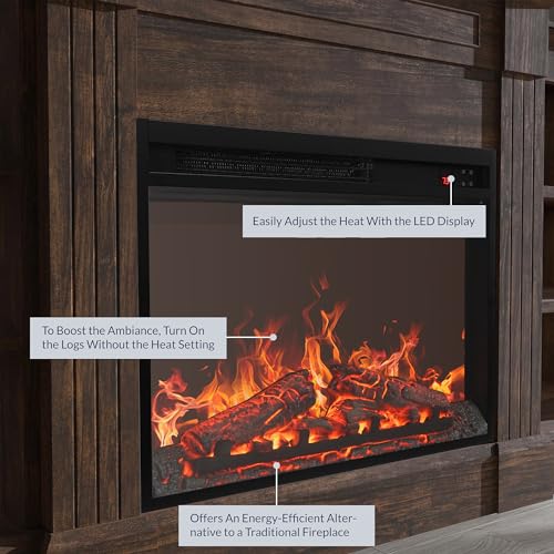 23" Fireplace with Mantel Q250
