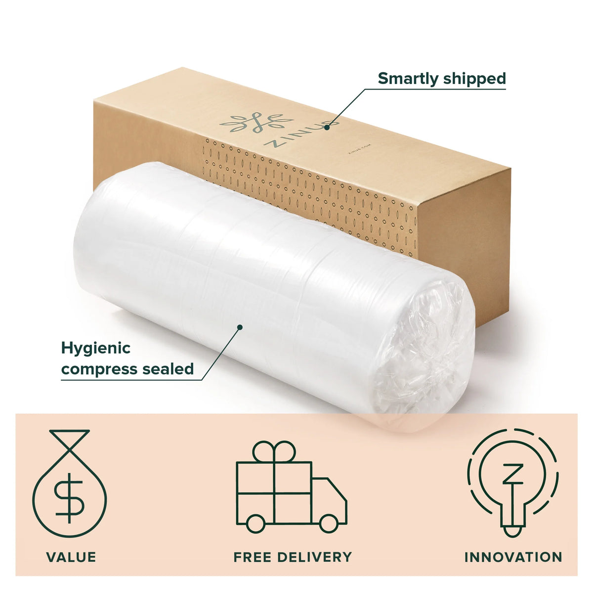 8 Green Tea Memory Foam Mattress Queen A253