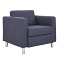 Navy Fabric Armchair J905