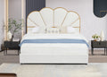 King Size Bed Frame with Drawer - White Z7629