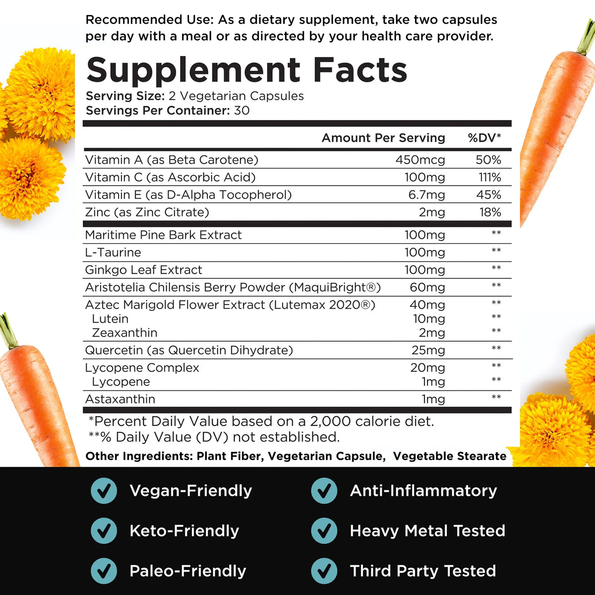 Eye Support 60 Capsules with Lutein & Zeaxanthin E30321