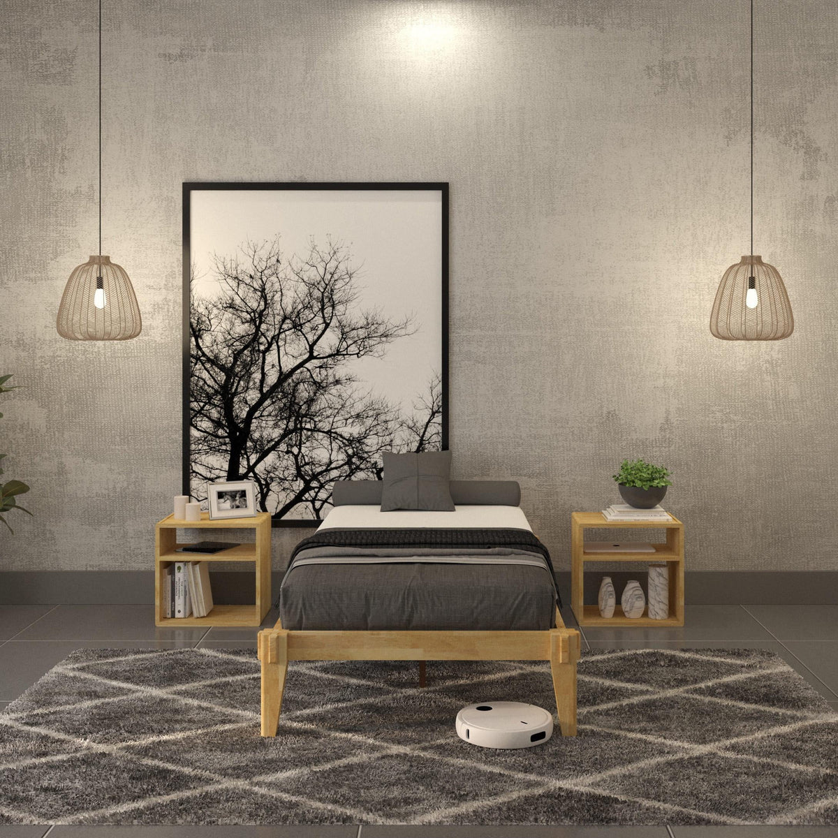 King Platform Bed Frame Z59734