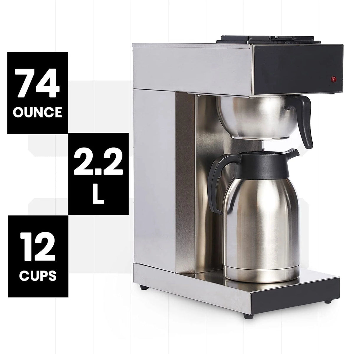 12 Cup Stainless Steel Pour Over Coffee Maker F2153