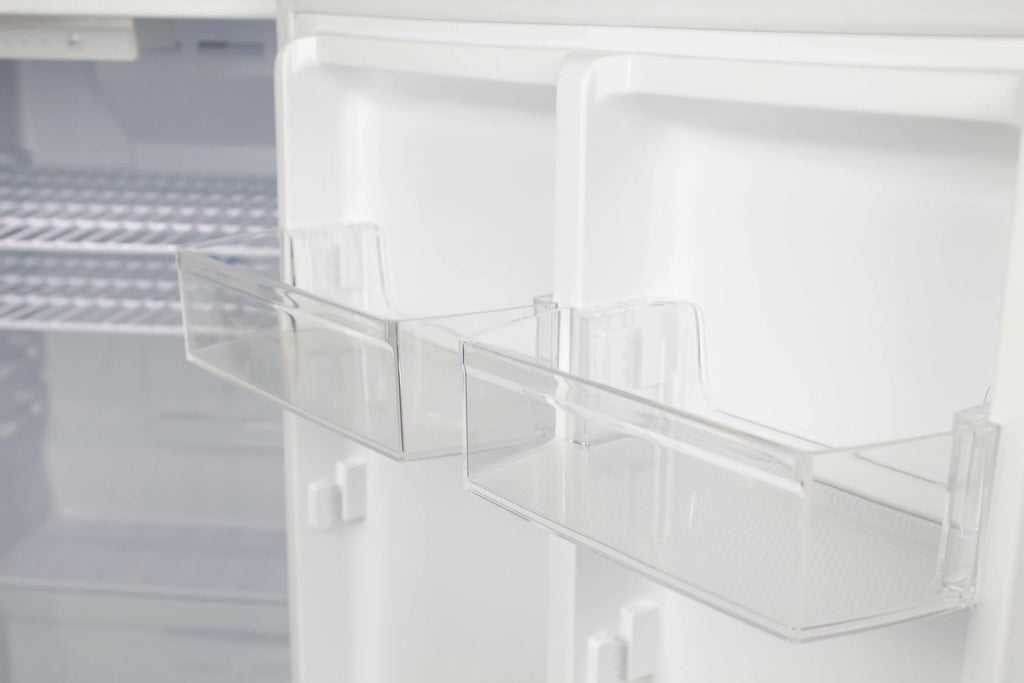 Apartment Size White Top Mount Fridge A2986