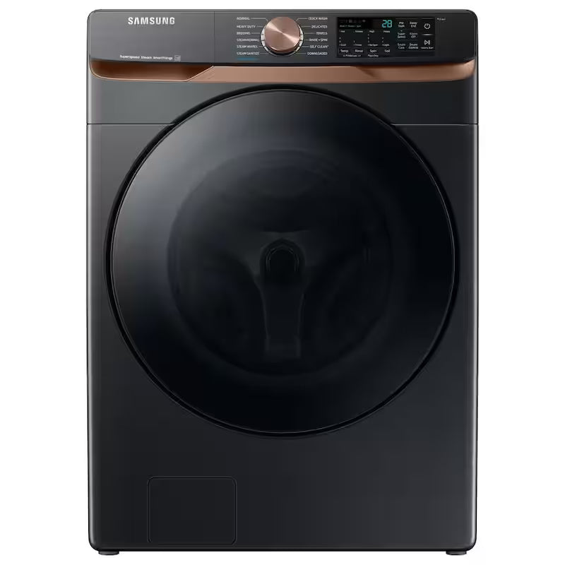 Extra Large Capacity Smart Front Load Washer in Brushed Black E294139
