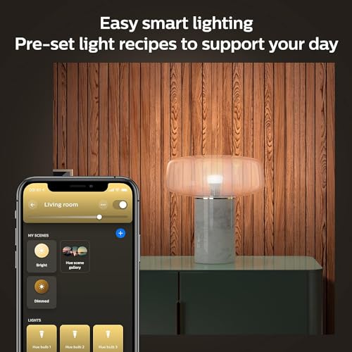 75W A19 White and Color Ambiance LED Smart Bulb Pack of 4 L914